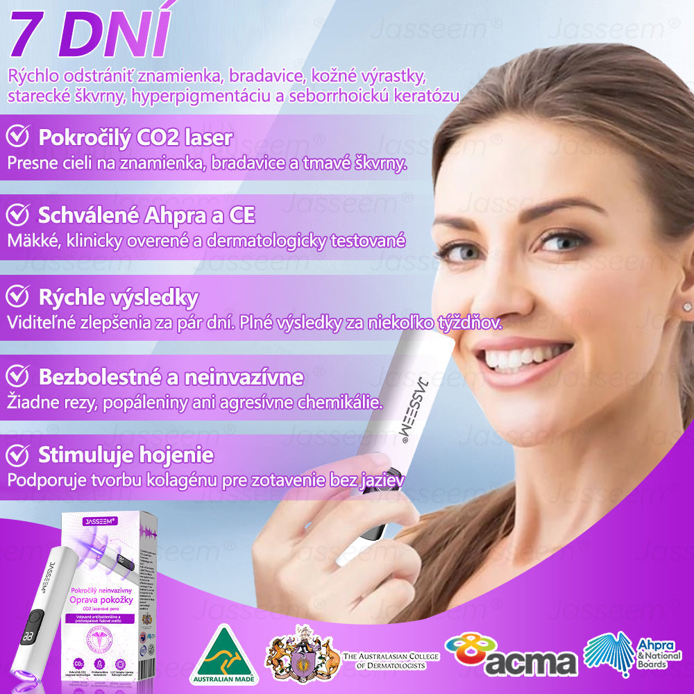 𝐉𝐚𝐬𝐬𝐞𝐞𝐦® Pokročilé neinvazívne CO₂ laserové pero na opravu pokožky 💕 (Jemne odstraňuje bradavice, materské znamienka, starecké škvrny a kožné výrastky – bez bolesti, bez starostí!) 💕