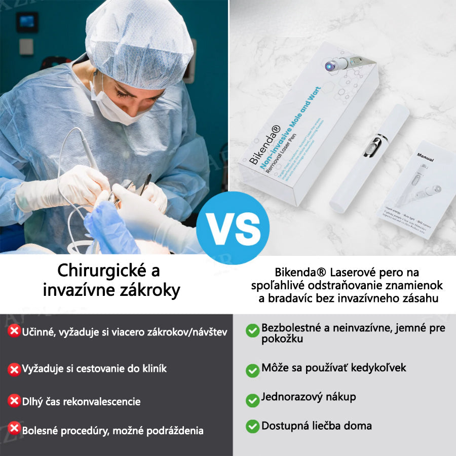 Bikenda® Neinvazívne laserové pero na odstránenie znamienok a bradavíc✨