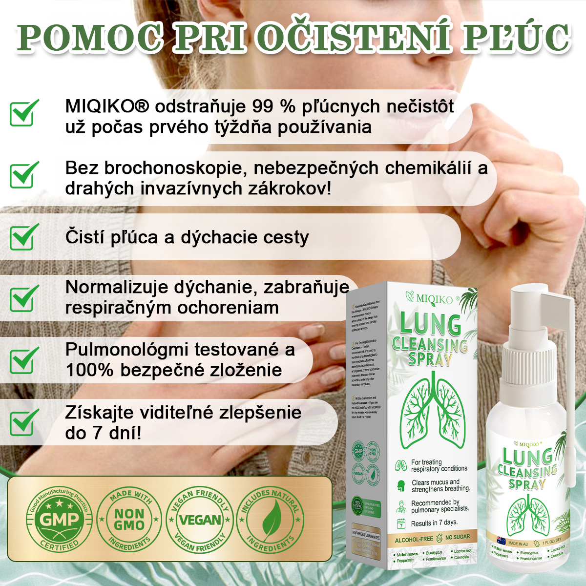 [Oficiálny vlajkový obchod značky]👨‍⚕️𝐌𝐈𝐐𝐈𝐊𝐎® Advanced Lung Cleansing Spray (☘️Odporúčané pľúcnymi špecialistami☘️)🌱