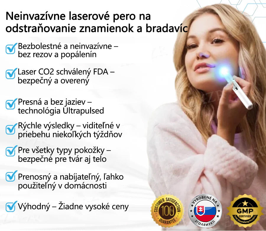 Bikenda® Neinvazívne laserové pero na odstránenie znamienok a bradavíc✨