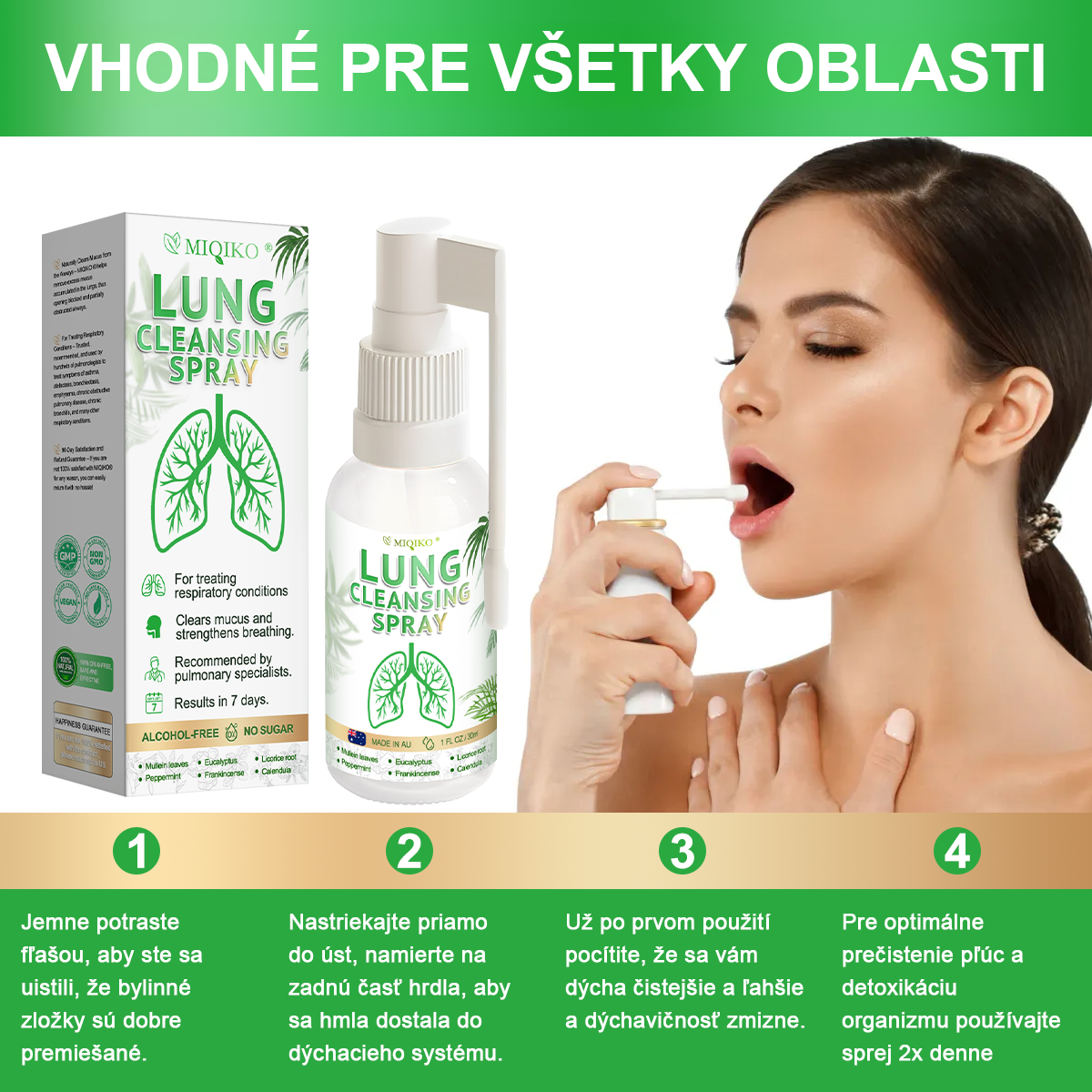 [Oficiálny vlajkový obchod značky]👨‍⚕️𝐌𝐈𝐐𝐈𝐊𝐎® Advanced Lung Cleansing Spray (☘️Odporúčané pľúcnymi špecialistami☘️)🌱